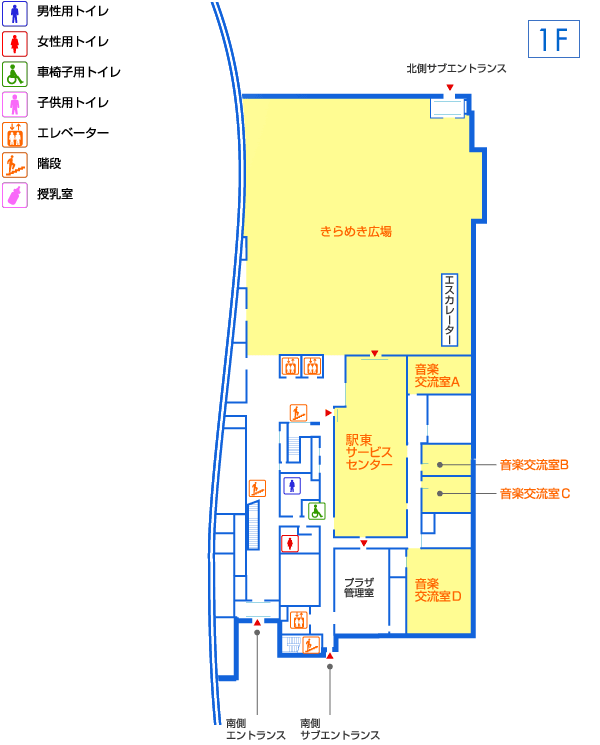 フロアマップ1F