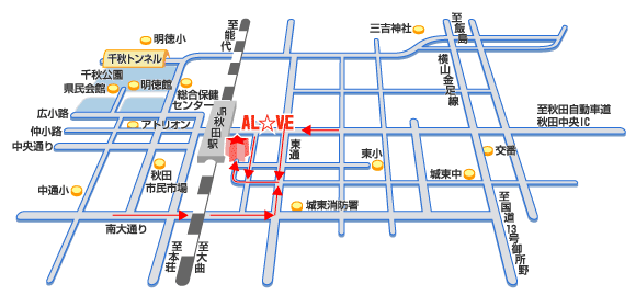 自然科学学習館の地図